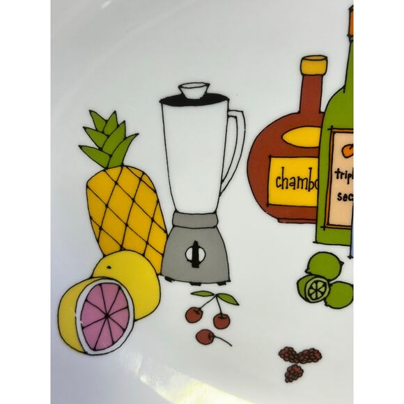 Margarita by Ursula Dodge 1970s Platter Salt Dish & 8 Appetizer Plate Set-Retro - Picture 9 of 16